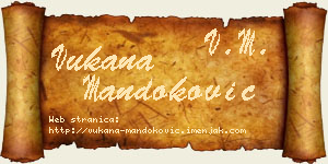 Vukana Mandoković vizit kartica